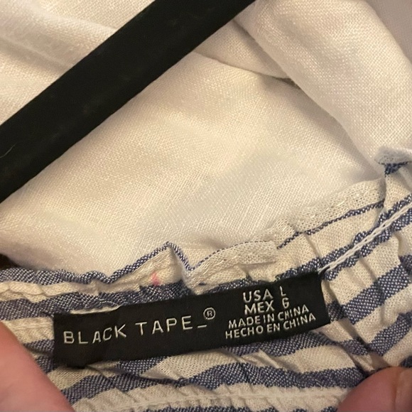 Blue and White Striped Maxi Dress - Picture 5 of 8